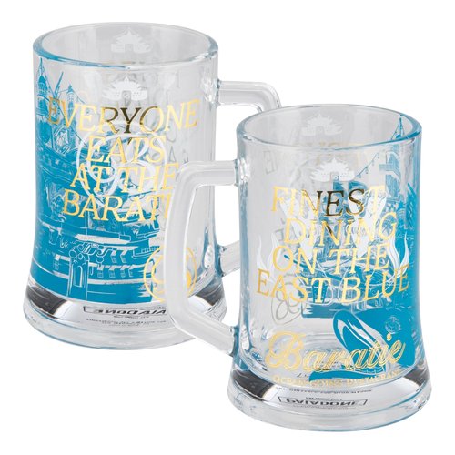 Paladone One Piece Baratie Glass Stein with Handle 500ml, Officially Licensed Netflix Anime Pop Culture Merchandise for Fans