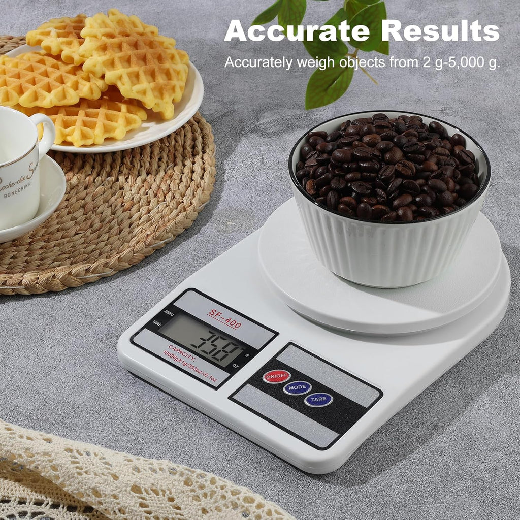 Partyreal Digital Kitchen Scale - Stainless Steel Food Scale with oz/g Units | Ideal for Meal Prep & Cooking