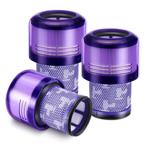 3 Pack V11 Filters Replacement for Dyson, Vacuum Filters Replacement Compatible with Dyson V11 Animal Torque Drive Complete V15 Detect Cordless Vacuum, Replace Part # 970013-02