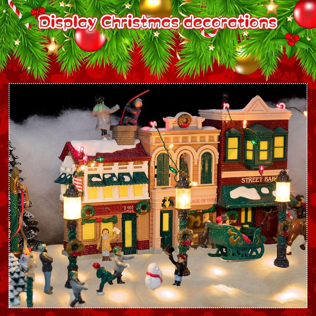 Zhengmy Christmas Lighted Snow Blanket - Pre-Lit LED Table Decor for Holiday Village | 4.9ft x 16in White