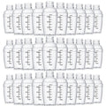 Lallisa 30 Pcs Plastic Cocktail Shaker Set Drink Mixer Clear Shaker Cup with Measurements Scales and Strainer Plastic Mixing Tool for Ice Tea Coffee Bar Bubble Milk Christmas Gift