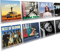 Upsimples Vinyl Record Wall Mount Shelves - 12" Clear Acrylic Album Holder for Stylish Display & Storage | Kids Bookshelf, Magazine Rack, Picture Ledge
