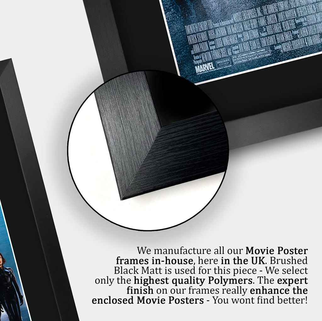 HWC Trading X-Men 2 Hugh Jackman, Patrick Stewart 16 x 12 inch Framed Gifts Printed Poster Signed Autograph Picture for Movie Memorabilia Fans - 16" x 12" Framed