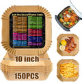 Air Fryer Liners 10 Inch - Non-Stick Disposable Parchment Paper for Baking & Roasting | 150PCS