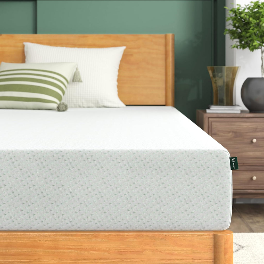 Zinus Memory Foam Twin Mattress - 8 Inch Green Tea Infused Comfort for Restful Sleep