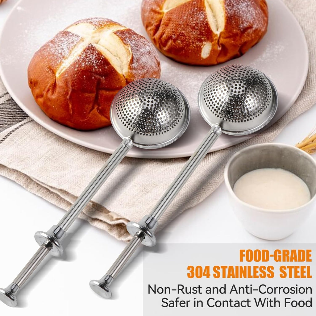 Skiennix Flour Duster - 304 Stainless Steel Baking Sifter & Powdered Sugar Shaker | 1 Piece