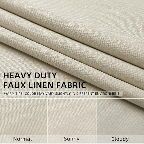 ChrisDowa 100% Blackout Curtains - Birch Solid 63-Inch Thermal Insulated Drapes | 2 Panels for Bedroom & Living Room
