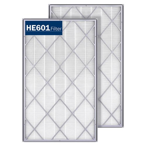 LANTINY HE601 True HEPA Replacement Filter Compatible with Shark Air Purifier 6 Fan Model HE601 HE602 3-IN-1 HE6FKPET H13 True HEPA for Shark HE601 Air Purifiers