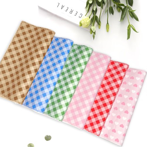 100 PCS Deli Paper Sheets, 12"x12" Wax Paper Sheets for Food, Checkered Sandwich Wrapping Grease Resistant, Food Basket Tray Liners Wrappers for Burger, Bread，Lunch, Party, Festival, Picnic, BBQ