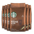 Starbucks Medium Roast Ground Coffee - House Blend - 100% Arabica - 6 Bags (20 Oz. Each)
