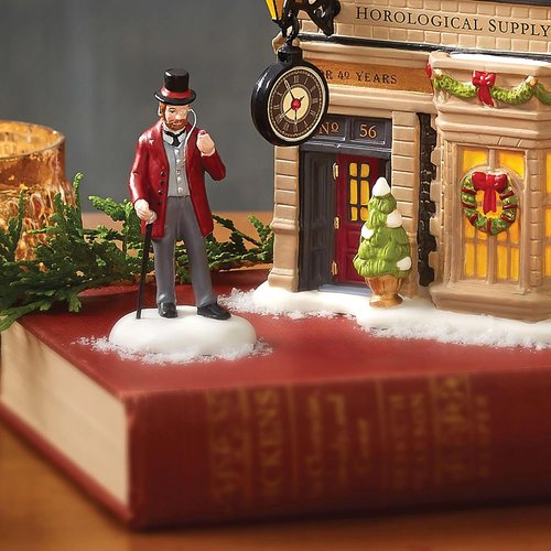 Department 56 | Dickens Village 40th Anniversary Figurine - Handcrafted Porcelain Mini Decor, 2.7 Inch