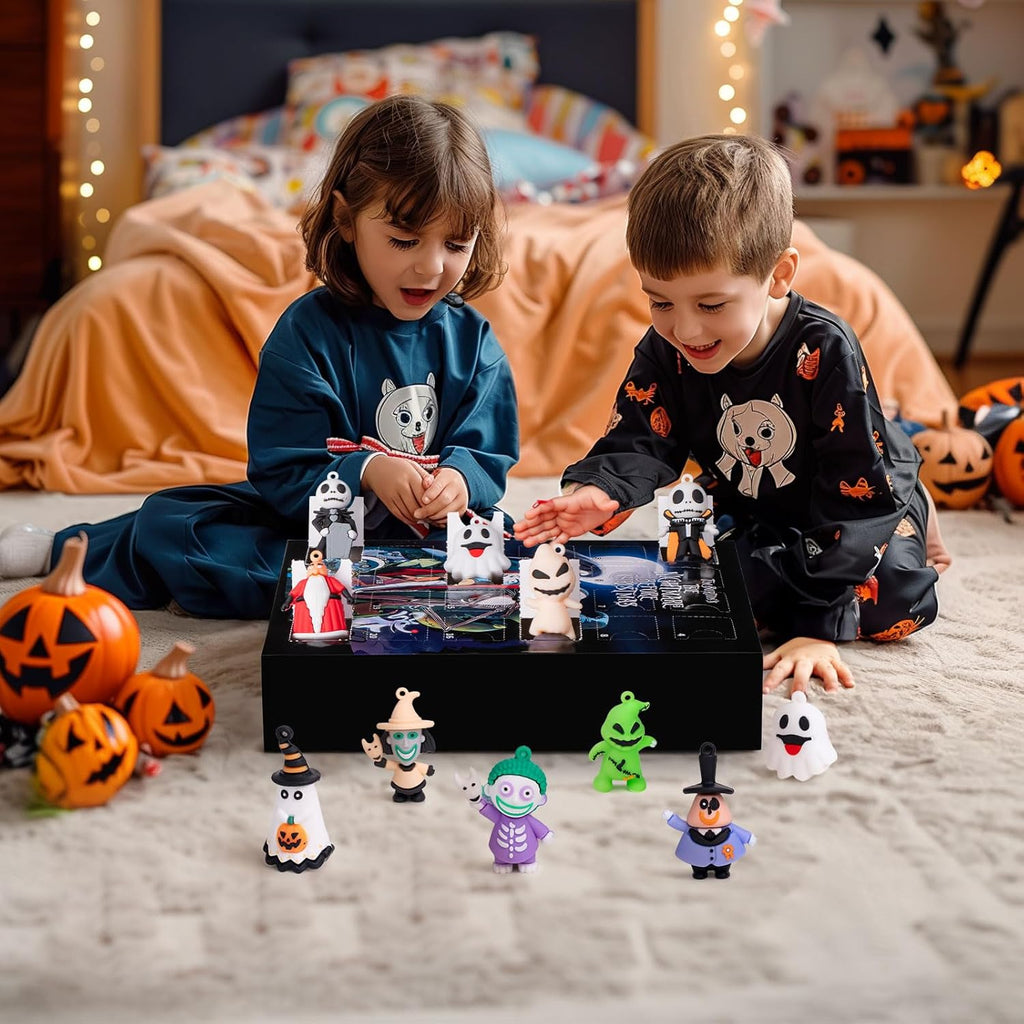 Skiennix Nightmare Advent Calendar - 24 Collectible Surprises for Kids & Adults | Halloween Countdown Fun