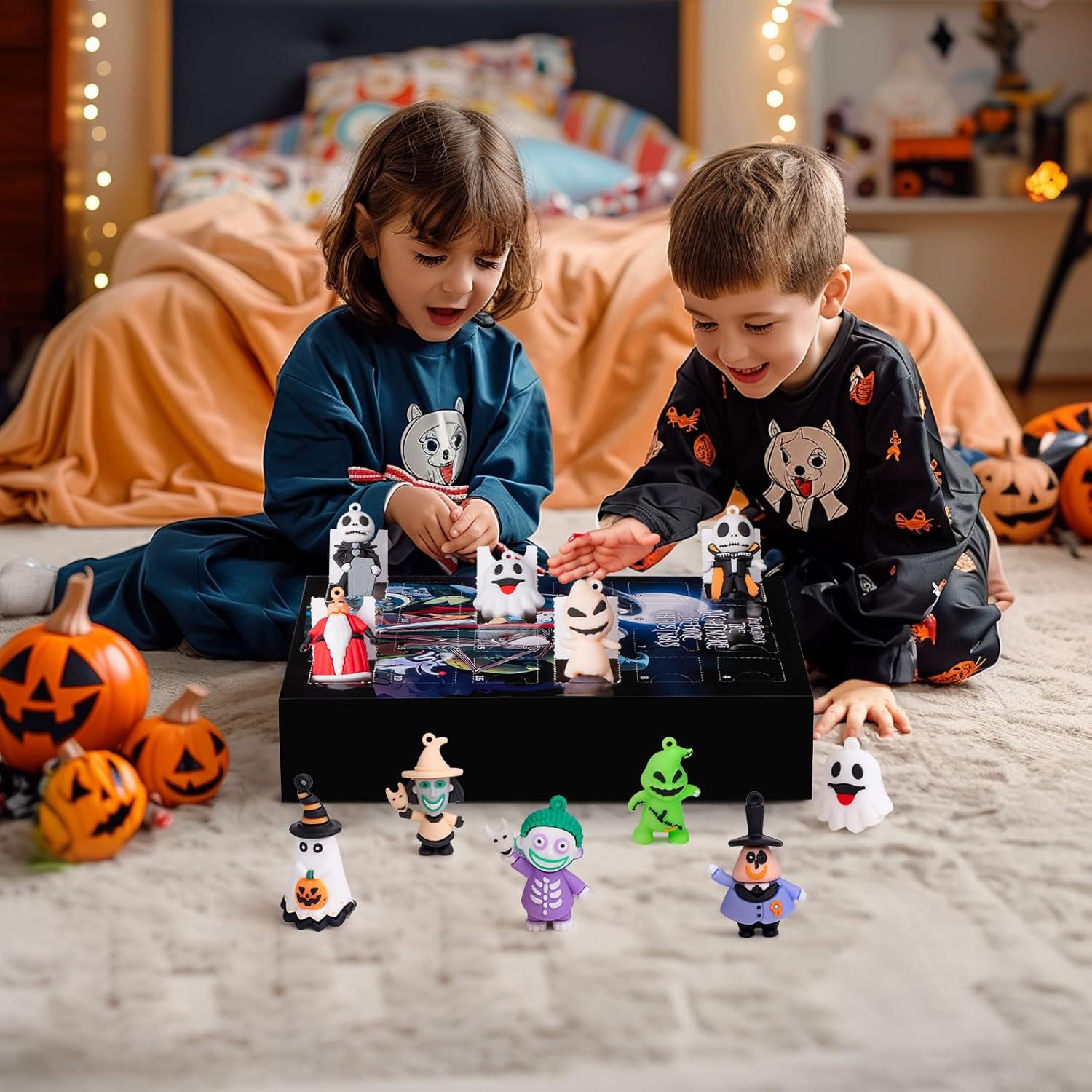 Skiennix Nightmare Advent Calendar - 24 Collectible Surprises for Kids & Adults | Halloween Countdown Fun