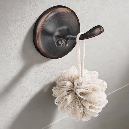 DEGULAS Bathroom Towel Bar Accessories Set，Oil Rubbed Bronze Bathroom Hardware Set, Includes 24In Towel Bar, Towel Ring, Robe Towel Hooks,Toilet Paper Holder, Bathroom Towel Rack Set