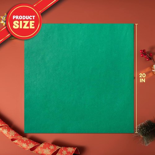 JOYIN Christmas Tissue Paper Assortment - 180 Sheets (20" x 20") in Red, Green & White | Perfect for Gift Wrapping