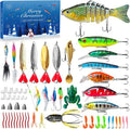 Advent Calendar 2025 Fishing Lure - Lifelike Multi-Jointed Swimbait Gift for Men & Boys | 24 Days of Surprises