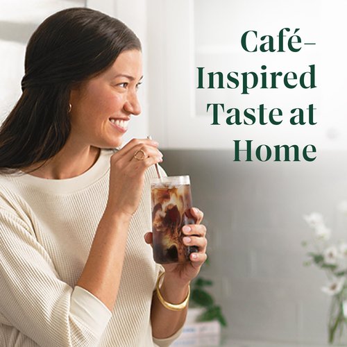 Starbucks K-Cup Pods, Medium Roast Iced Blend, Signature Black for Keurig Makers, 100% Arabica, 1 Box (10 ct)