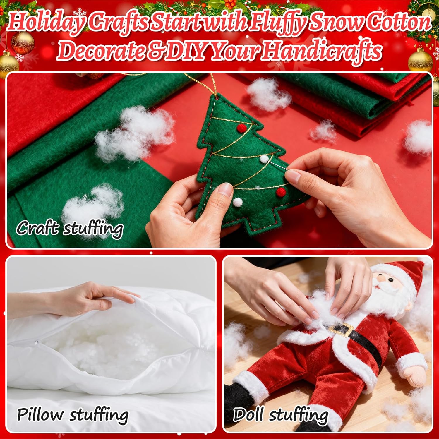 Regine Switzerland 32 OZ Fluffy Artificial Snow - Perfect for Christmas Village Displays & Crafts