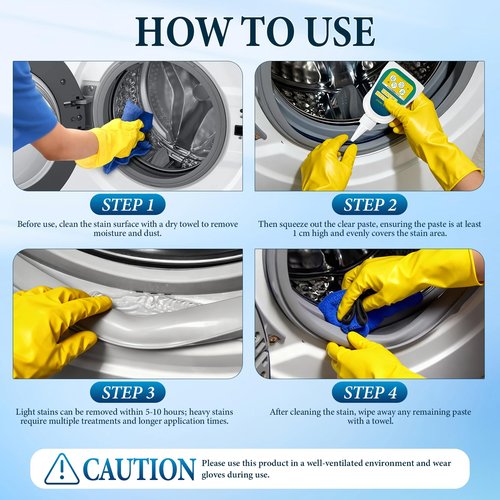 VOYOCUGE Home Stain Cleaner-7 OZ Fast-Acting All-Purpose Deep Cleaning Gel for Bathroom, Kitchen, Laundry & Room, For Targets Tile Gaps, Washing Machine Seals, Fridge Rubber, Wall & Shower Stains