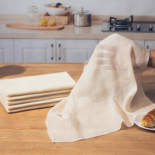 Grade 100 Cheese Cloths by [Brand Name] - 6PCS Reusable 20x20 Inch Unbleached Cotton for Cooking & Cheese Making