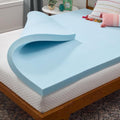 Linenspa Memory Foam Mattress Topper - 3 Inch Gel-Infused Foam for Cooling Comfort | Full Size, Plush Feel