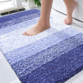 OLANLY Bathroom Rugs - Extra Soft Absorbent Microfiber Mat 34x21 | Quick Dry, Rubber Backing, Blue-Violet