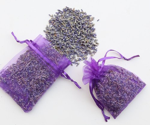 WEALD TRIBE Natural Sun Dried Lavender Sachets for Drawers Closets Wardrobes, 24 Packs Home Fragrance Fresh Air Bags (24)