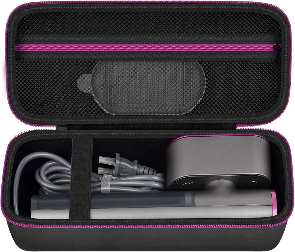 Steamer Case by Jack & Rose - Portable Handheld Iron Storage Bag with Mesh Pocket - Black