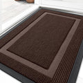 OLANLY Waterproof Front Door Mat - All-Season Indoor/Outdoor Doormat, Easy Clean, 35x23, Dark Brown