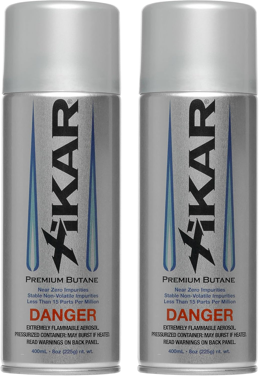 XIKAR PUROFINE Premium Butane Fuel Refill - Ultra Refined, Food Grade 400ml | Jet Flame Lighter & Torch Fuel (2 Pack)