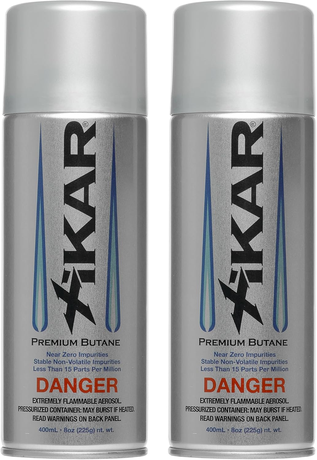 XIKAR PUROFINE Premium Butane Fuel Refill - Ultra Refined, Food Grade 400ml | Jet Flame Lighter & Torch Fuel (2 Pack)