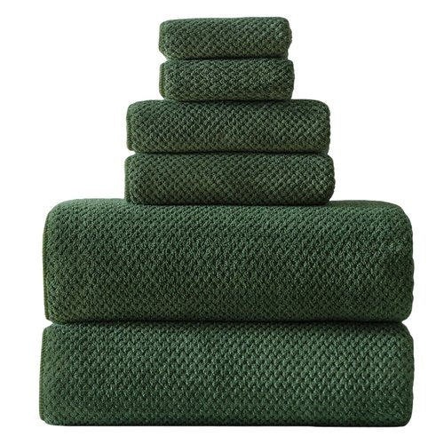 Akzpe 40x80 Inches Bath Sheets Towels for Adults Oversized Bath Towels Extra Large Luxury Super Soft Absorbent Quick Dry Microfiber (Olive Green,6PCS)
