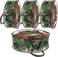 Clear Wreath Storage Bag by [Brand Name] - Heavy Duty PVC Protector for 24x8 Inch Christmas Wreaths | Includes Handle