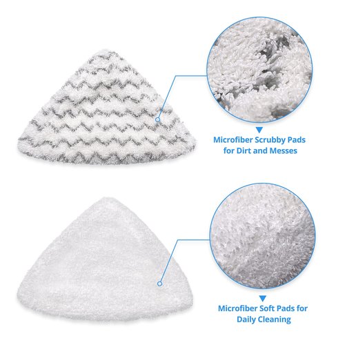 Smilefil Improved Steam Mop Pads 76B2A Compatible with Bissell 94E9T(A) Steam Steam Mop Select Lightweight Steam Cleaner. Compare Part 76B2A, TV #170-674 (2 Pack)