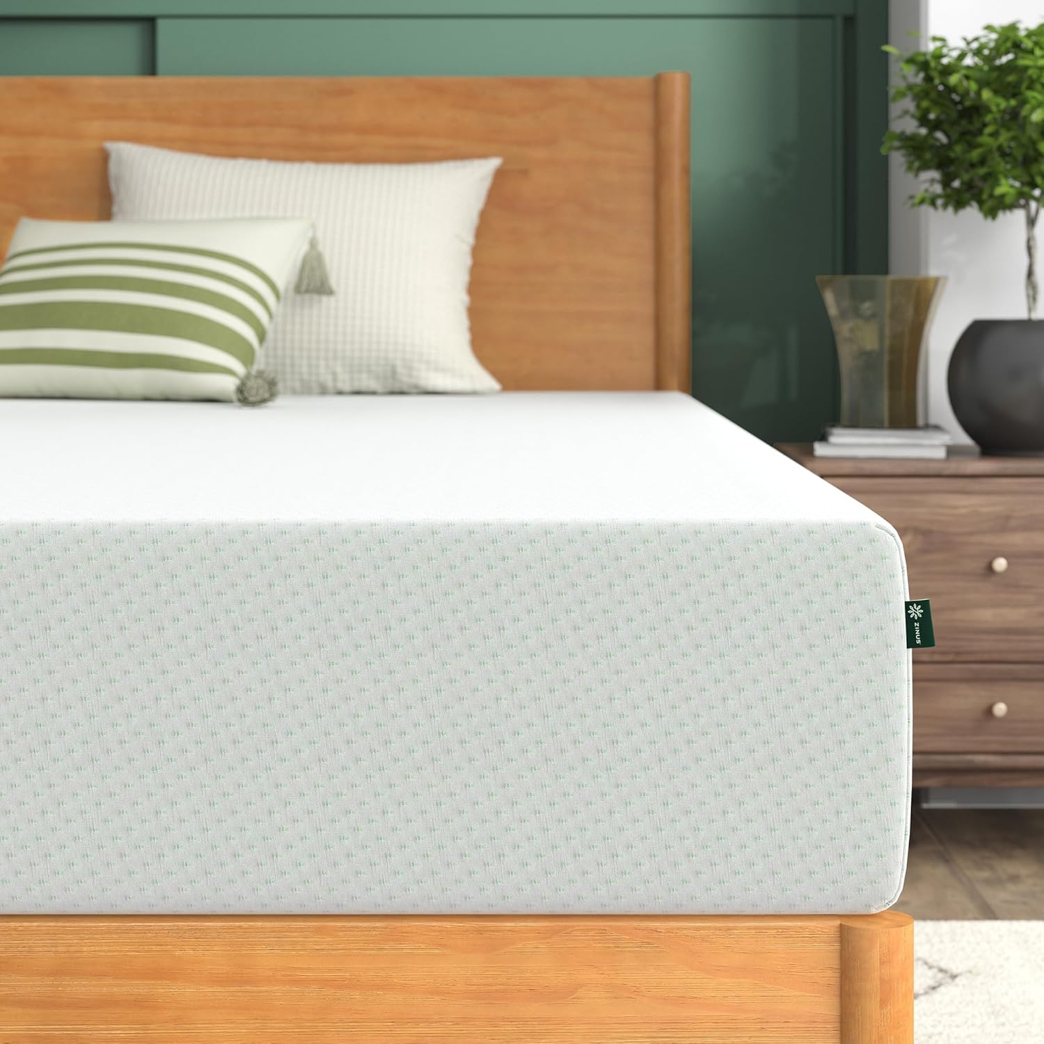 Zinus Memory Foam Mattress - 10 Inch Green Tea Infused Comfort | Queen Size