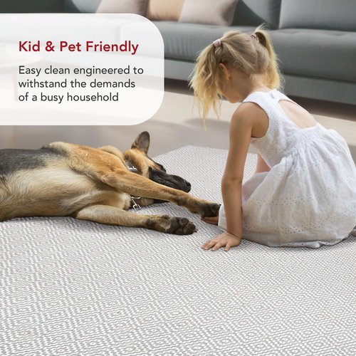 nuLOOM Lorretta Geometric Cotton Runner Rug, 2' 6" x 6', Taupe, Rectangular, 0.2" Thick