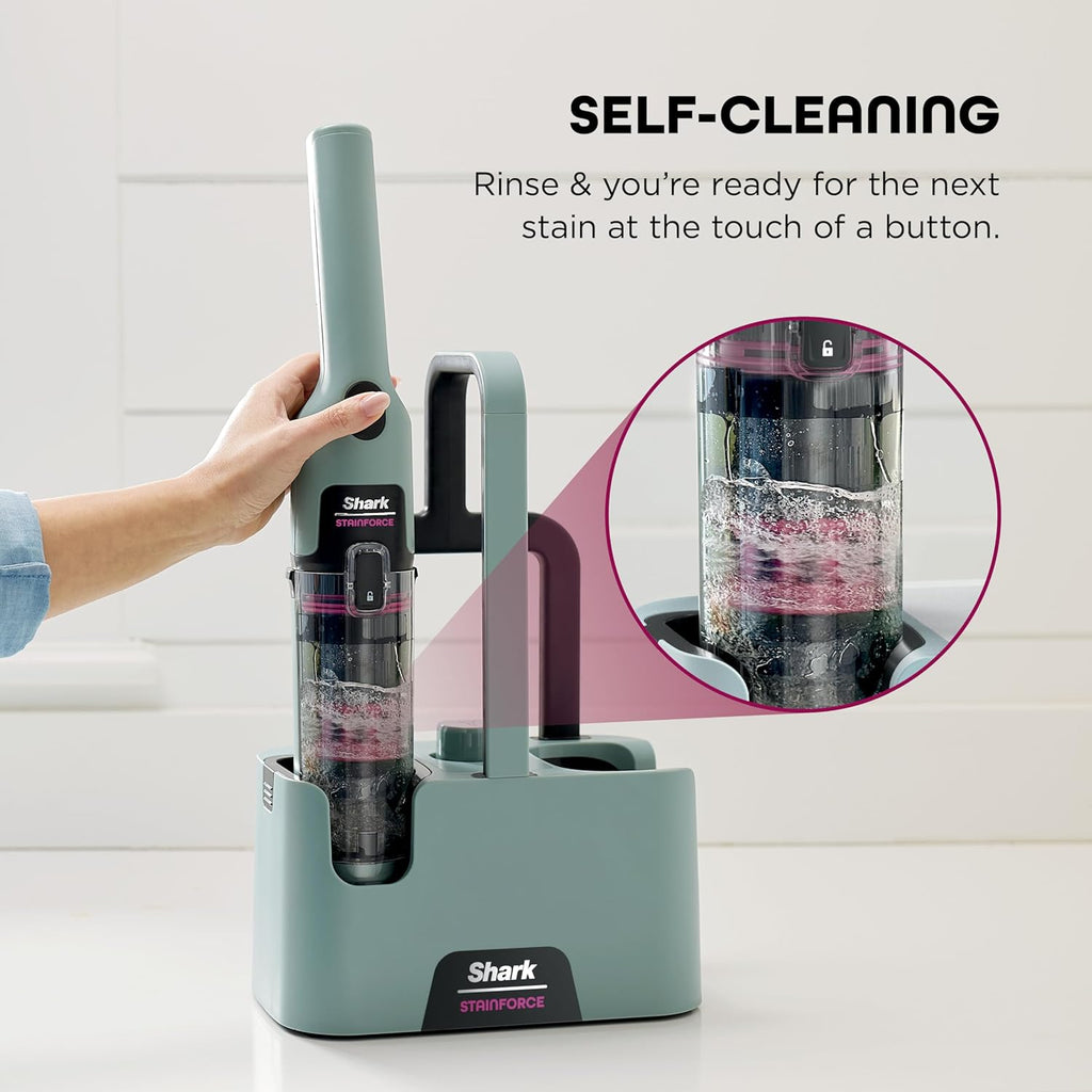 Shark StainForce Portable Spot & Odor Remover System - Cordless with Accessories & Storage Caddy