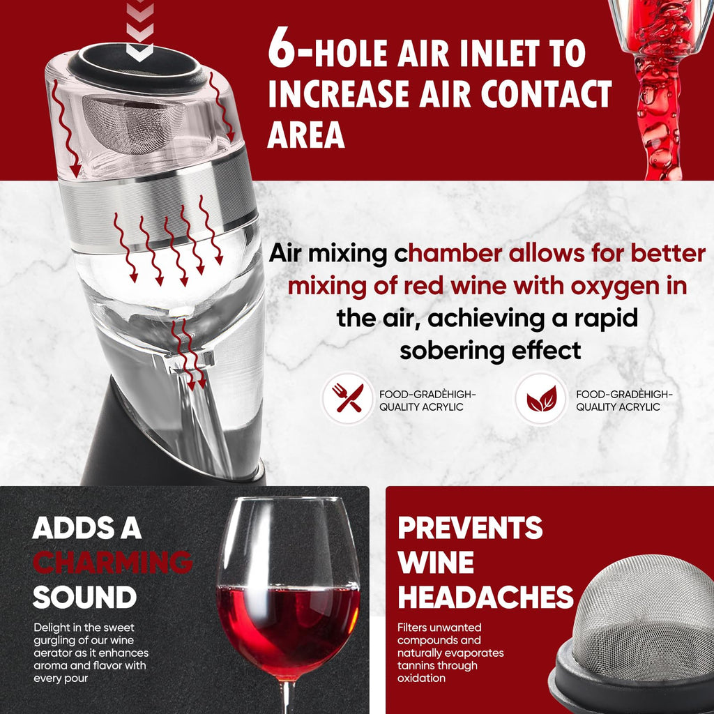 D&Slifei Wine Aerator Pourer Instant Decanter