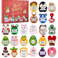 Advent Calendar 2025, 24 Days Positive Crochet Animals Christmas Countdown Calendar for Kids, Teens, Adults, Handmade Emotional Support Crochet Toys with Positive Card for Birthday, Christmas Gifts