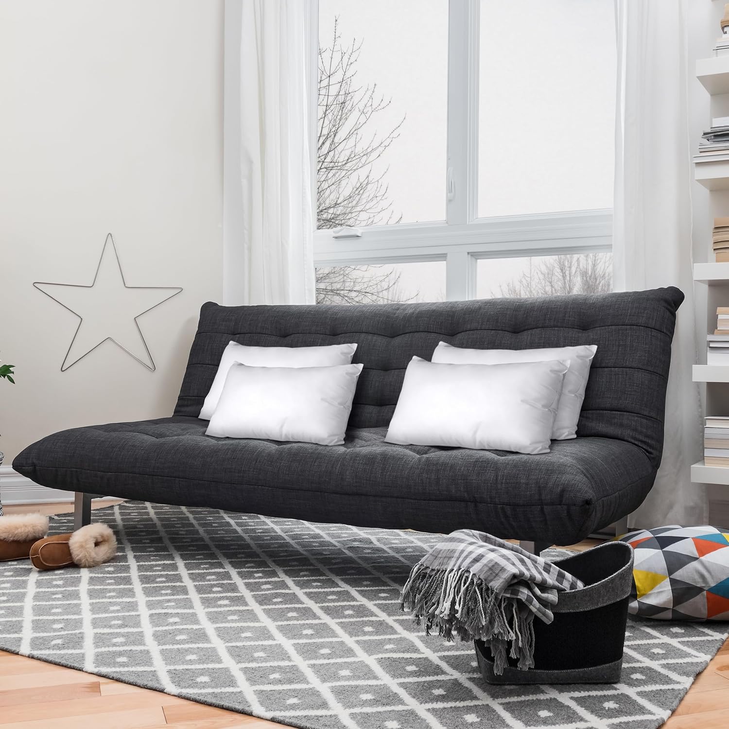 Utopia Bedding Throw Pillows - Fluffy Down Alternative Set of 4 | 12 x 16 Inches, White for Bed & Sofa