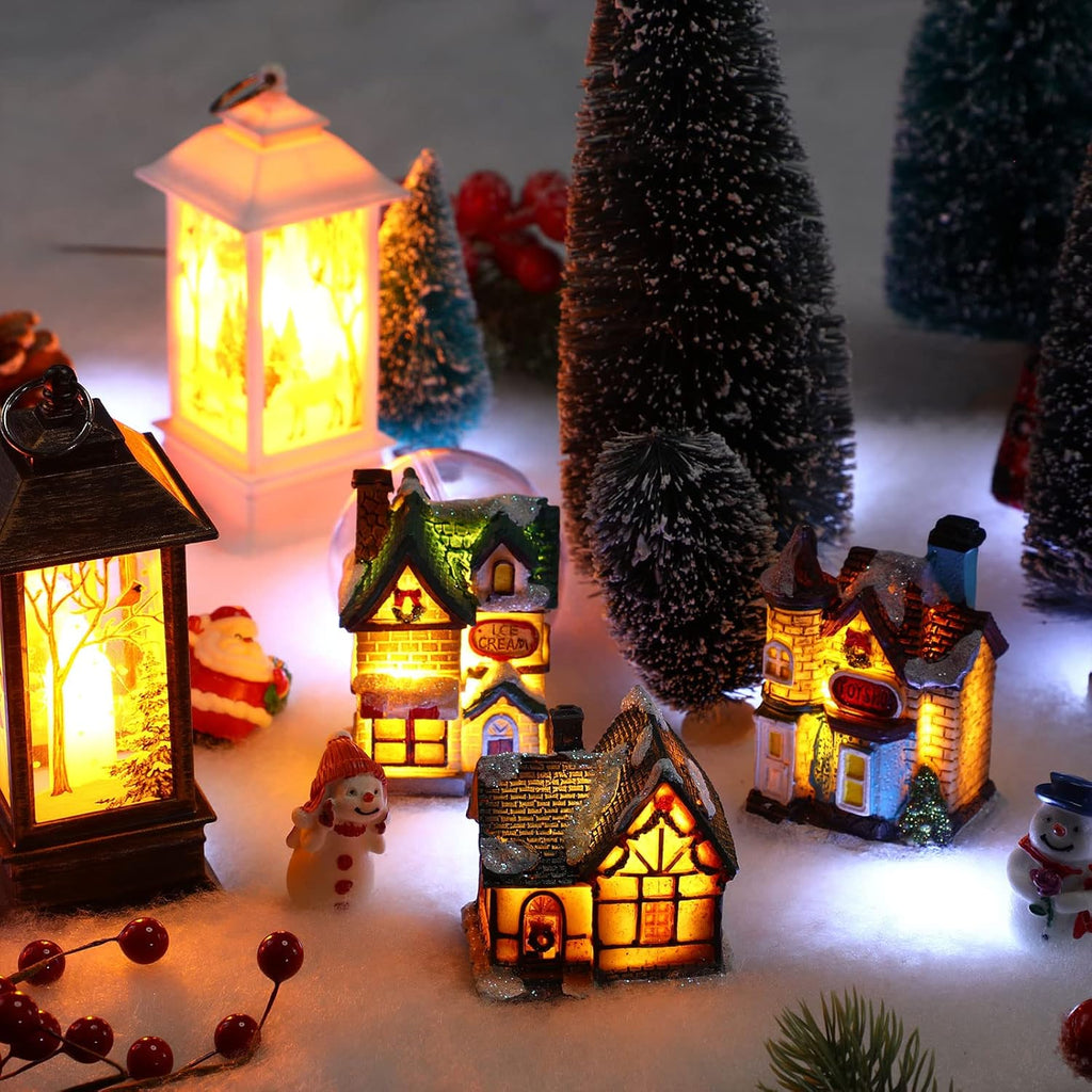 Zhengmy Christmas Lighted Snow Blanket - Pre-Lit LED Table Decor for Holiday Village | 4.9ft x 16in White