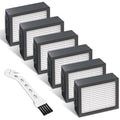 Improvedhand Filters Replacement for i-Robot Roomba E I & J Series i1+ i3 i3+ i4 i5/plus i6 i6+ i7 i7+/plus i8 i8+ E5 E6 E7 Vacuum Cleaner parts 4639161,6 Pack High Efficiency Filters+1 Cleaning Brush