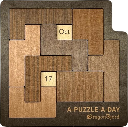 DragonFjord A-Puzzle-A-Day Premium Calendar Puzzle - 365+ Daily Challenges with Magnetic Storage Box & Hint Book