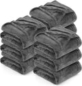 Utopia Bedding Grey Fleece Blanket - Luxury Soft King Size 300GSM (90x102 Inch) | Bulk Pack of 9