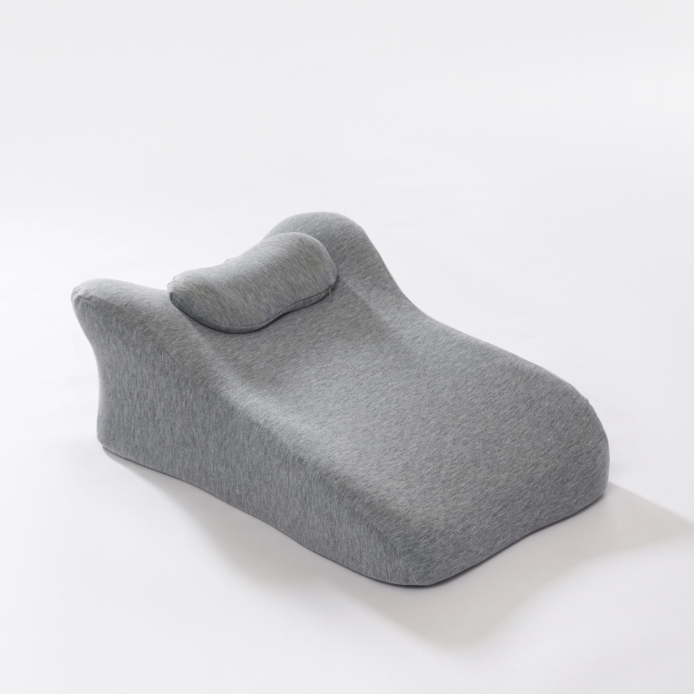 Back Pillow for Bed Sitting Up,Upright Reading Pillow Back Support,Face Down Cushion Neck Leg Pain Relief Acid Reflux Multifunctional Adult Ergonomic Memory Foam Pillow in Bed Sofa Sleeping