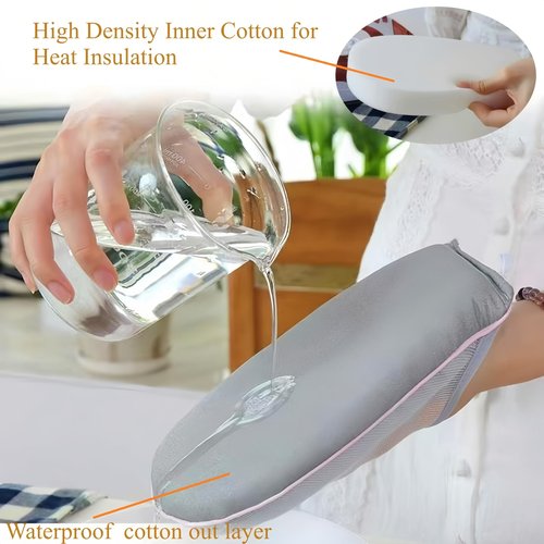 2PCS Steamer Ironing Gloves, Mini Ironing Board, Heat Resistant Garment Steamer Mitt