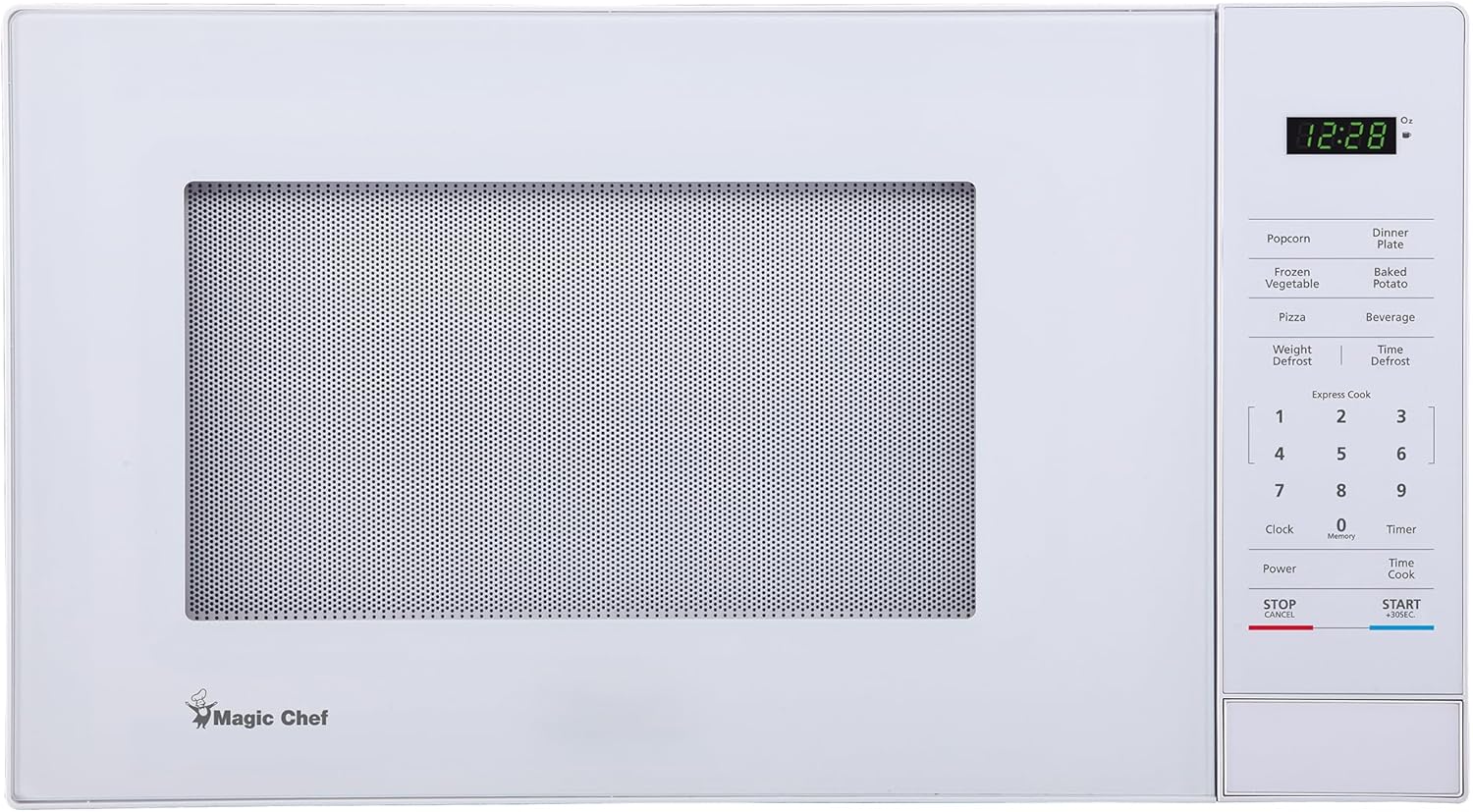 Regine Switzerland 1.1 Cu. Ft. Countertop Microwave Oven - Stylish White Finish