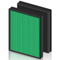 400/400S Replacement Filter for Coway AIRMEGA Max2 400 400S 400(G) 400S(G) Air Purifier, Max2 Green True HEPA and Active Carbon Filter Set, AP-2015-FP, 2 Pack