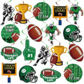 40Pcs Football Hanging Swirl Decorations, Football Party Ceiling Hanging Swirls Super Bowl Game Swirls Streamers for Sports Birthday Super Bowl Game Day Tailgate Party Decor Supplie