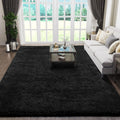 Ophanie Black Area Rug - Fluffy Shaggy Soft Carpet for Living Room | 5x8 Size, Perfect for Kids' Decor